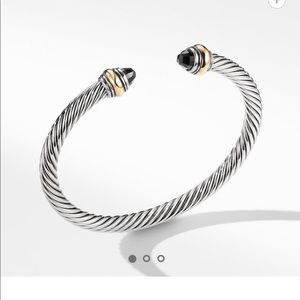 David Yurman black onyx 14k 5mm bracelet